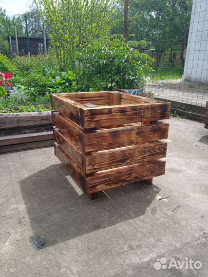 Кашпо из дерева