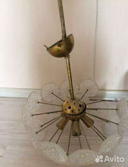 Хрустальная люстра СССР винтажная