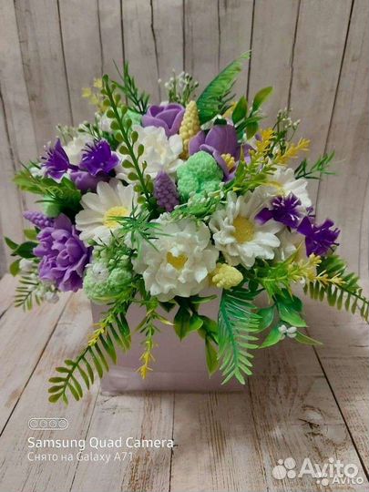 Букет из мыла ручной работы/Мыльные цветы.Подарок