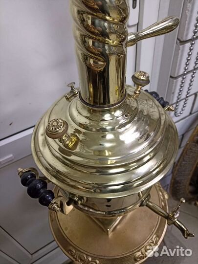 Самовар старинный на дровах Кастрюля