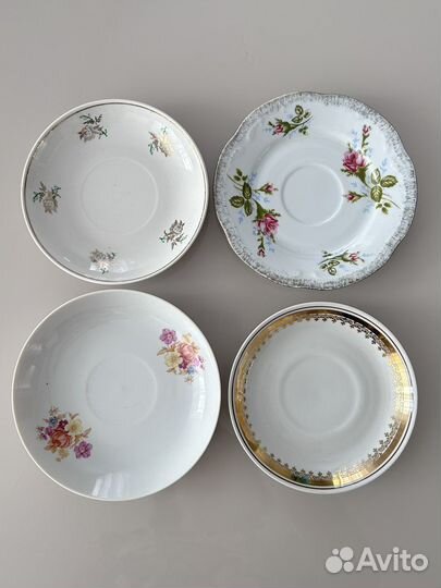 Чайные блюдца СССР и Польша