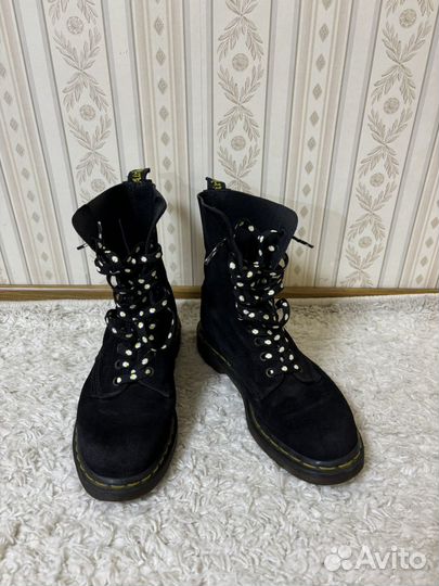 Dr martens ботинки замша