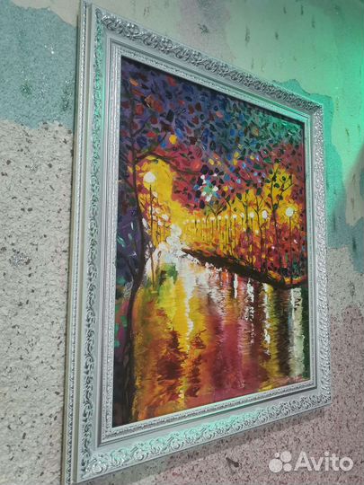 Картина маслом на холсте. 40х50 авт. Янарат