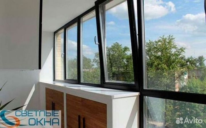 Алюминиевые окна рамы-купе