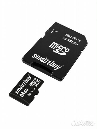 Карта памяти 64GB micro sdxc class 10 SmartBuy