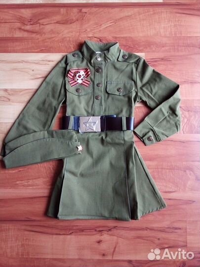 Костюм народный для танцев, военный на класс опт