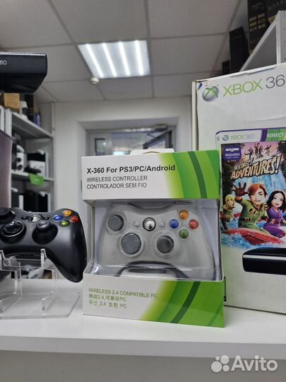 Xbox 360 320 gb 2 джостика+ 46 тор игр+ kinect