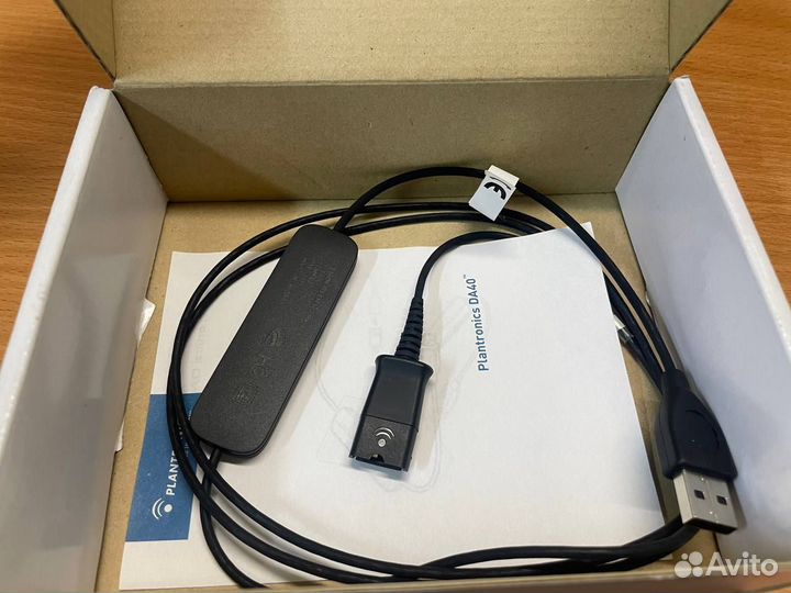 Plantronics DA40 кабель USB QD переходник
