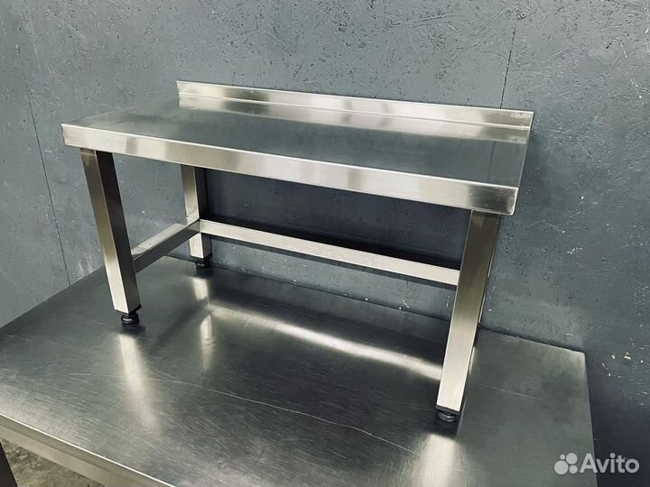 Полка настольная из нерж 80 см