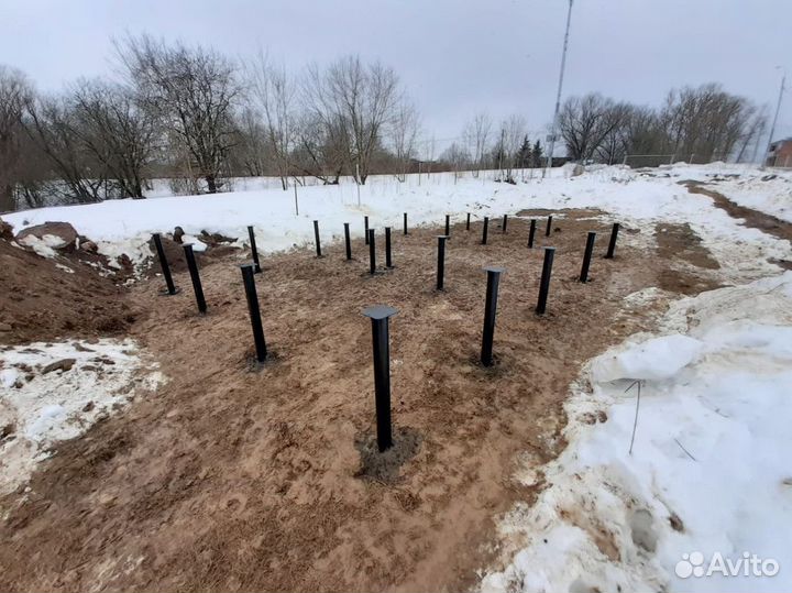 Винтовые сваи под ключ / Фундамент