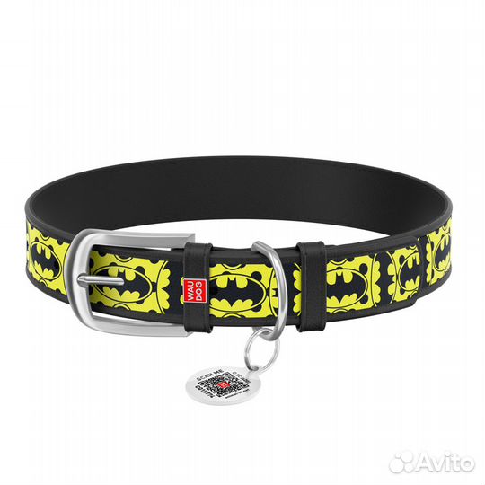 Waudog ошейник для собак кожаный 