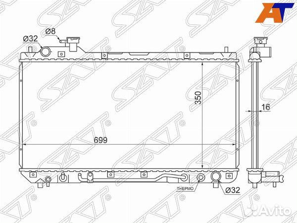 Радиатор toyota, toyota RAV4, toyota RAV4 SXA1# 94