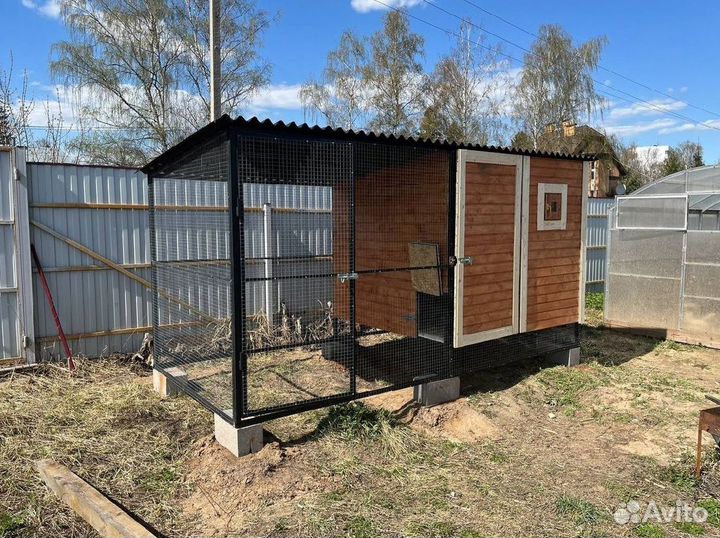 Курятник односкатный опыт 6 лет