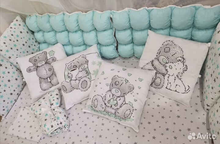 Бортики в кроватку бомбон