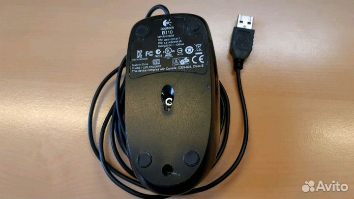 Dell/DeLux/Logitech USB Optical Mouse