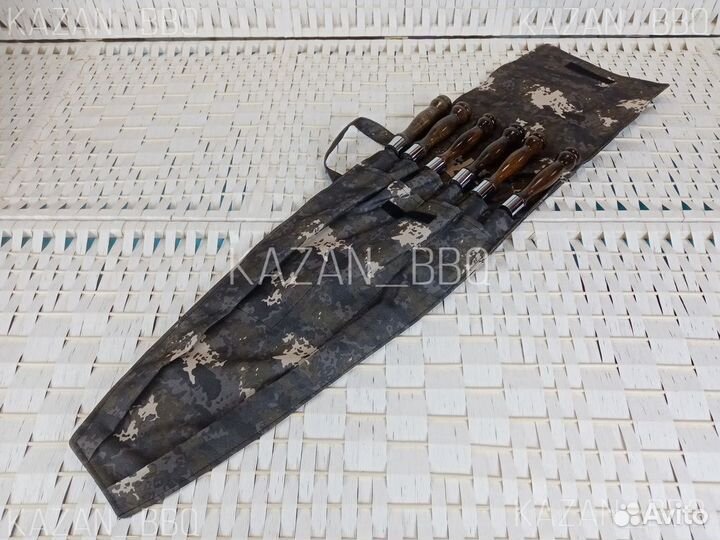 Комплект шампуров на подарок в чехле