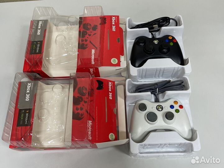 Геймпады Xbox 360 новые беспроводные и провод