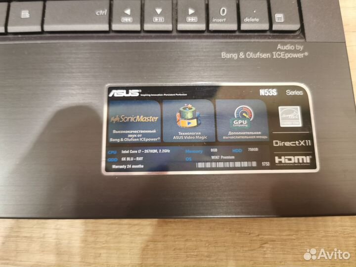 Ноутбук Asus n53s + ssd + сумка