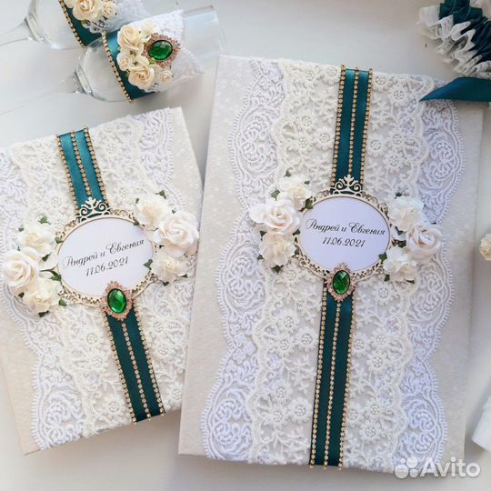 Обложка для свидетельства о браке, книга пожеланий