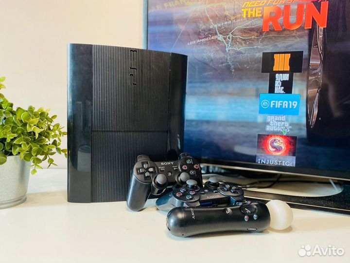 Sony PlayStation 3 Slim Superslim 500gb + 49 игр