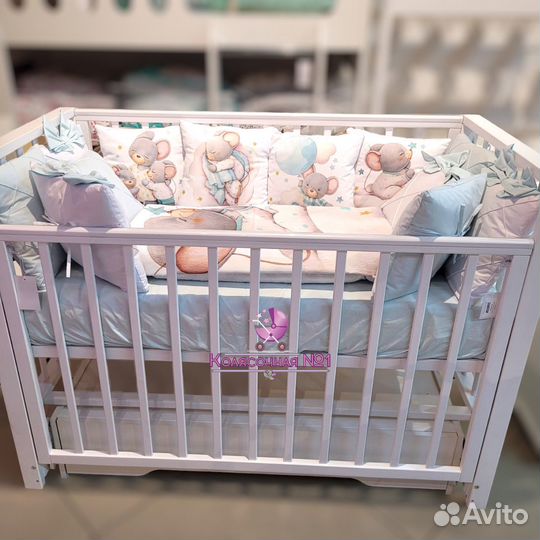 Комплект постельного белья в детскую кроватку