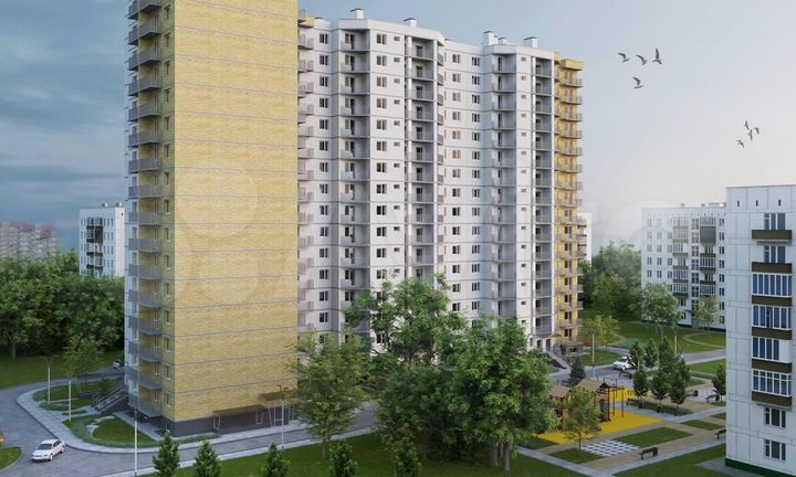 1-к. квартира, 54,6 м², 2/16 эт.