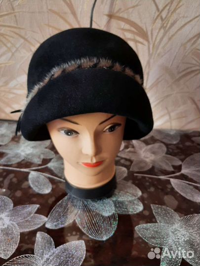 Шляпа фетровая женская