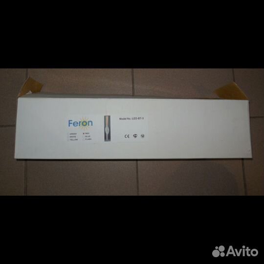 Светильник Feron led bt3 красный цвет