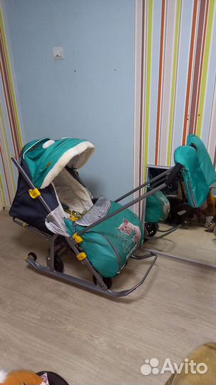Детские санки коляска