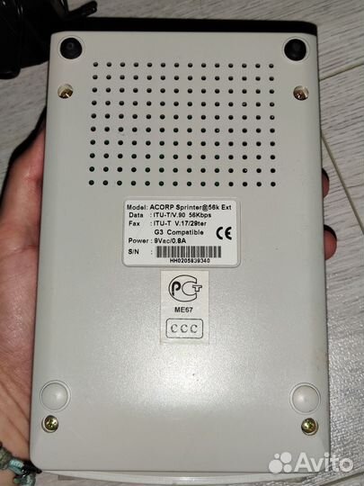 Аналоговый модем Acorp Sprinter56K Ext