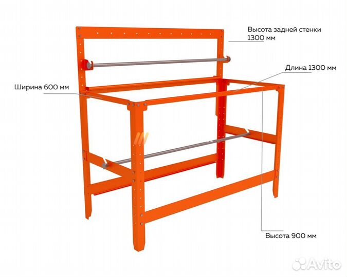 Упаковочный стол каркас в наличии