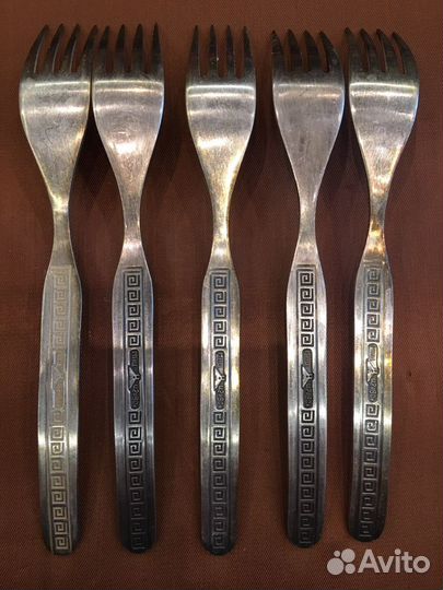 Столовый набор СССР нейзильбер с посеребрением