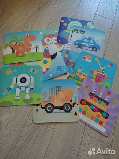 Мозаики, фетровые игрушки, книжки