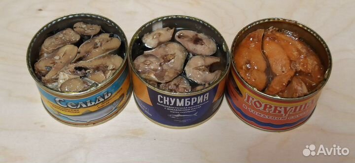 Консервы: Тушёнка, Рыба, Цыпленок, Ветчина