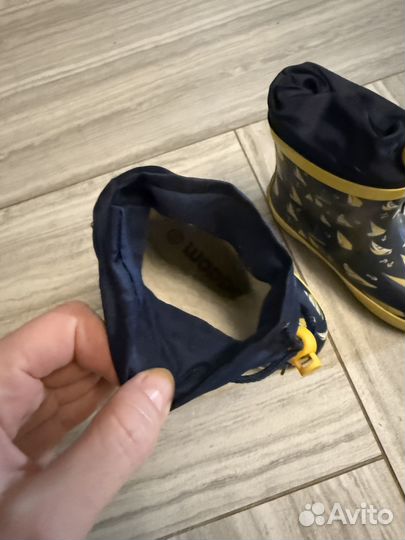 Резиновые сапоги теплые детские 23