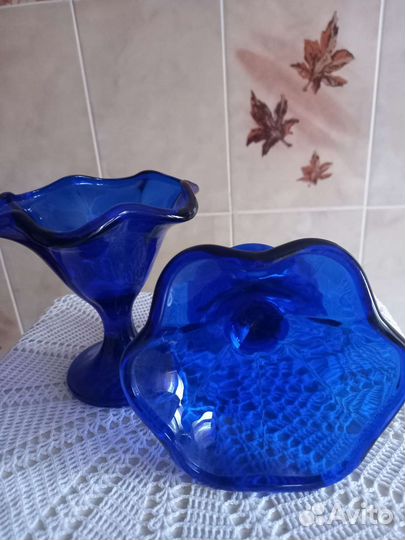 Вазы конфетницы цветное стекло,хрусталь Италия