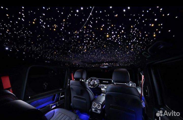 Звёздное небо в авто, падающая звезда 700