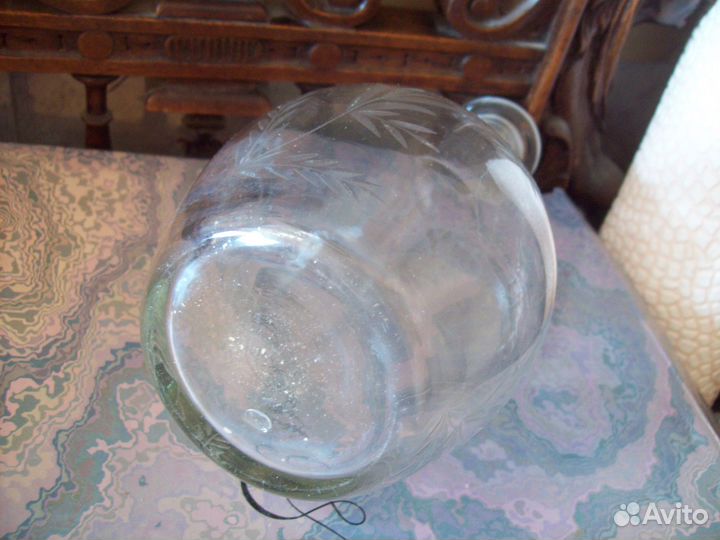 Шикарный Графин для вина, притертая пробка СССР