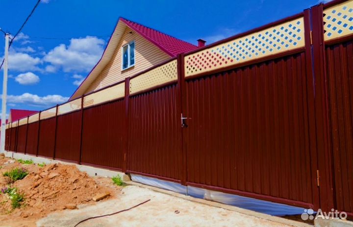 Забор из профнастила