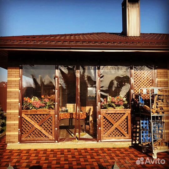 Мягкие окна (шторы) пвх для террас, беседок