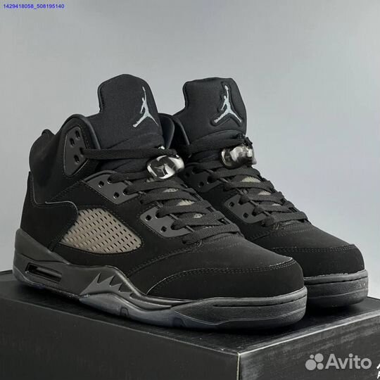 Кроссовки Nike Jordan 5 Black Cat (Арт.71833)