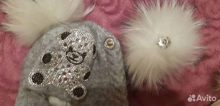 Шапки на девочку размер 50-52