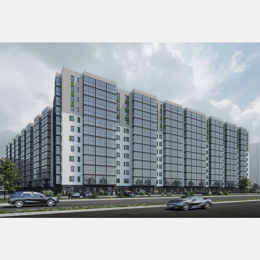 2-к. квартира, 56 м², 2/12 эт.