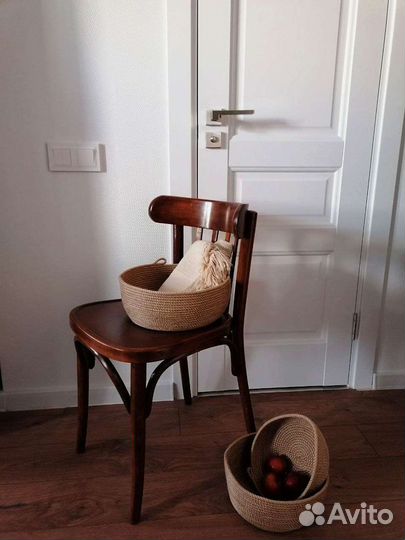 Большие джутовые корзины, набор из 3 штук