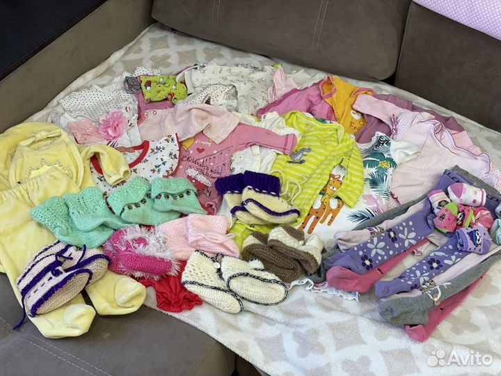 Детские вещи с 0 до 1 года на девочку