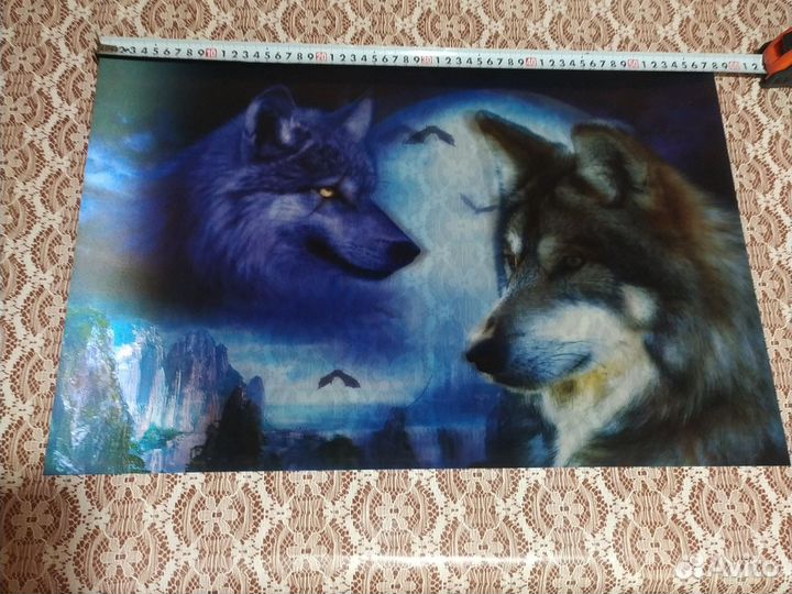 3D картина 'волки'' без рамки