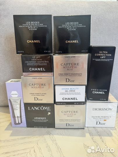 Косметика dior, chanel, estee lauder