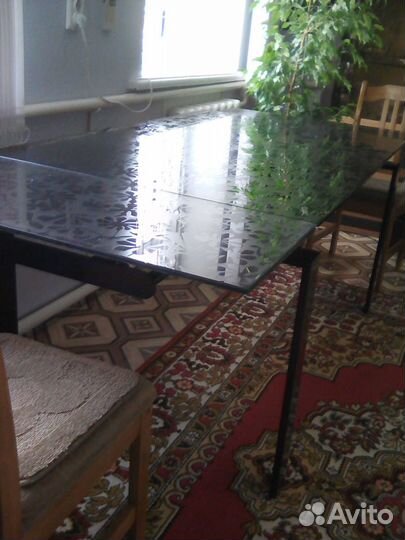 Стол стеклянный трансформер