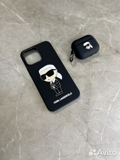 Чехол Karl Lagerfeld iPhone 14 Pro max airpods pro