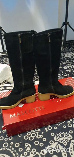 Сапоги женские зимние натуральная замша